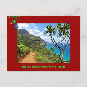 Merry Christmas from Hawaii Holiday Postcard