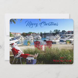 Merry Christmas from Hilton Head SC Harbour Town Holiday Card