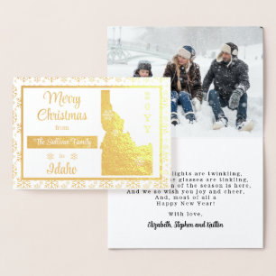 Merry Christmas from Idaho State Photo Foil Card
