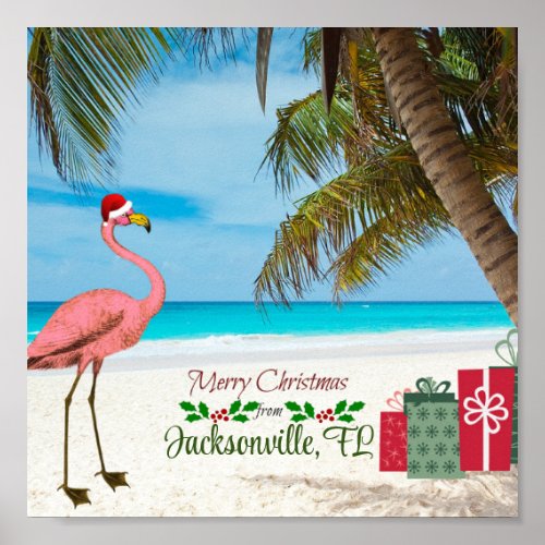 Merry Christmas from Jacksonville FL Poster