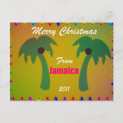 Merry Christmas from Jamaica 2011 Holiday Postcard