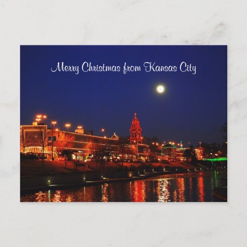 Merry Christmas from Kansas City Plaza Lights Holiday Postcard