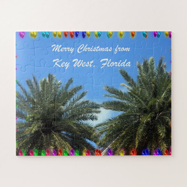 Merry Christmas from Key West, Florida! Jigsaw Puzzle (Horizontal)