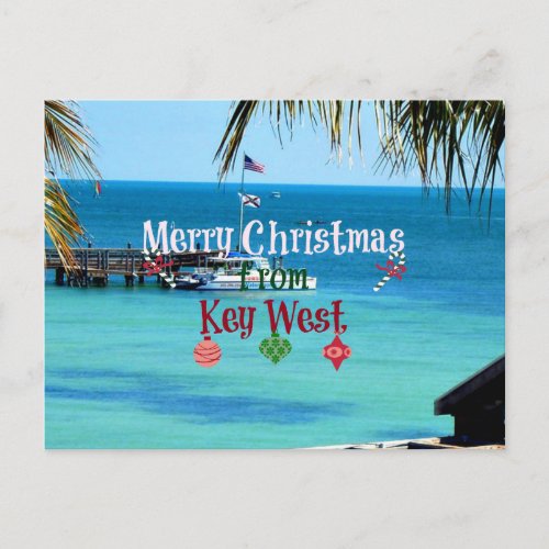 Merry Christmas from Key West Holiday Postcard