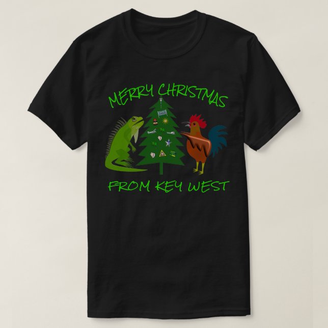 Merry Christmas from Key West T-Shirt (Design Front)