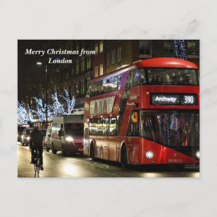 Merry Christmas from London Holiday Postcard