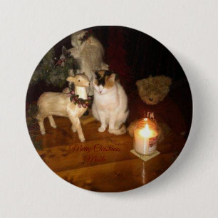 Merry Christmas from Mable pin back button
