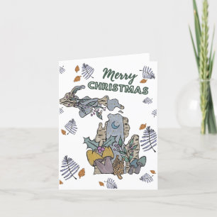 Merry Christmas from Michigan Holiday Card 