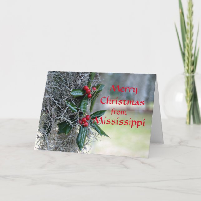 Merry Christmas from Mississippi Holiday Card (Front)