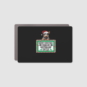 Merry Christmas From My Australian Cattle Classic Car Magnet