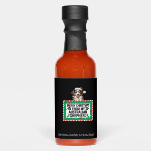 Merry Christmas From My Australian Shepherd Classi Hot Sauces