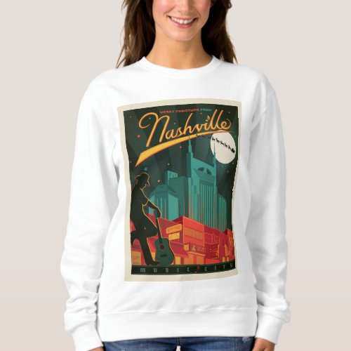 Merry Christmas from Nashville Sweatshirt