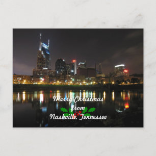 Merry Christmas from Nashville, Tennessee Holiday Postcard