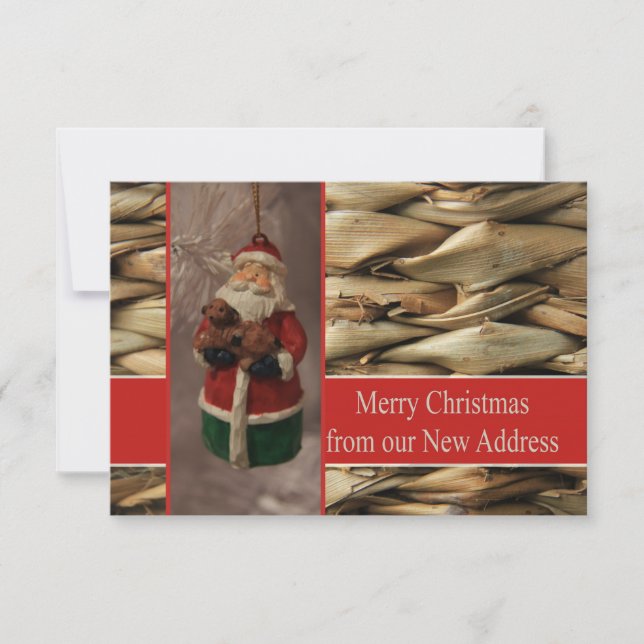 Merry Christmas from New Address Card (Front)