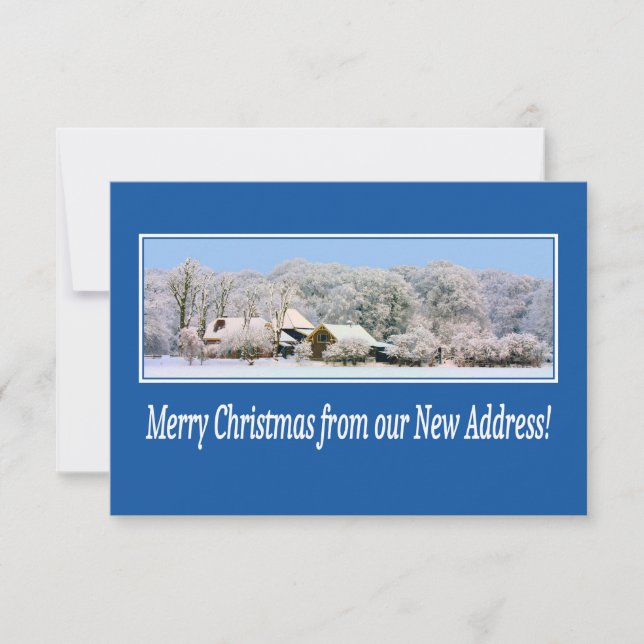 Merry Christmas from New Address Card (Front)