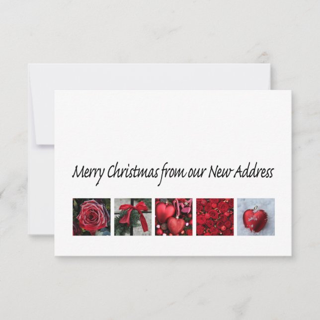 Merry Christmas from New Address Card (Front)