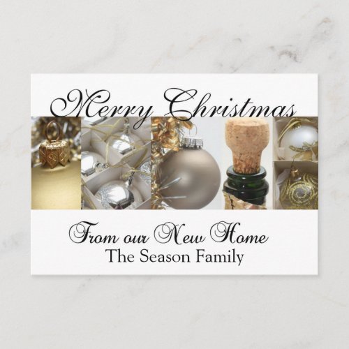 Merry Christmas from New Home collage Enclosure Card