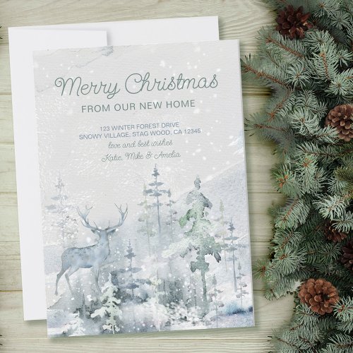 Merry Christmas from New Home Forest Stag Moving Announcement