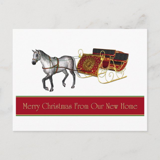 Merry Christmas from New Home  postcard (Front)