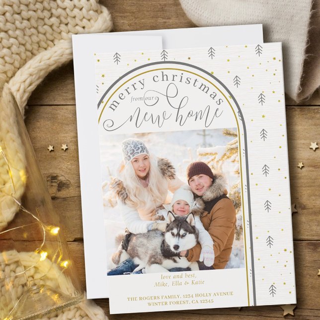 Merry Christmas from New Home Scandi Trees Moving Announcement (Creator Uploaded)