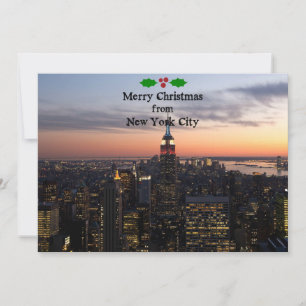 Merry Christmas from New York City Holiday Card