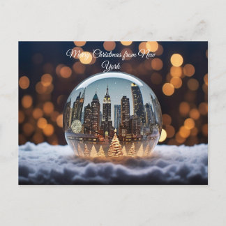 Merry Christmas from New York Holiday Postcard