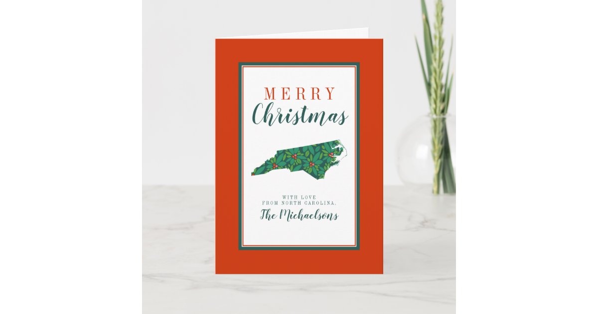 Merry Christmas from North Carolina Card