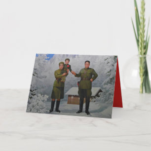 Merry Christmas From North Korea Holiday Card