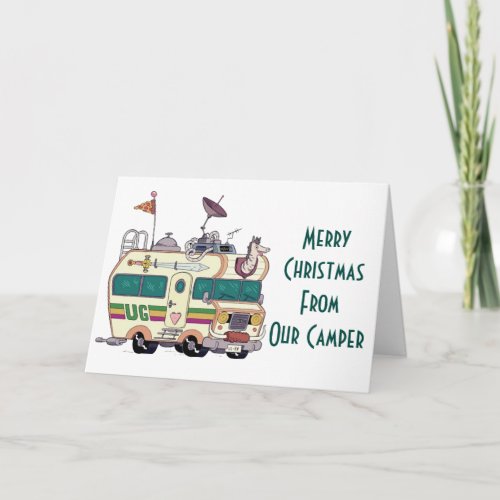 MERRY CHRISTMAS FROM OUR CAMPER CARD