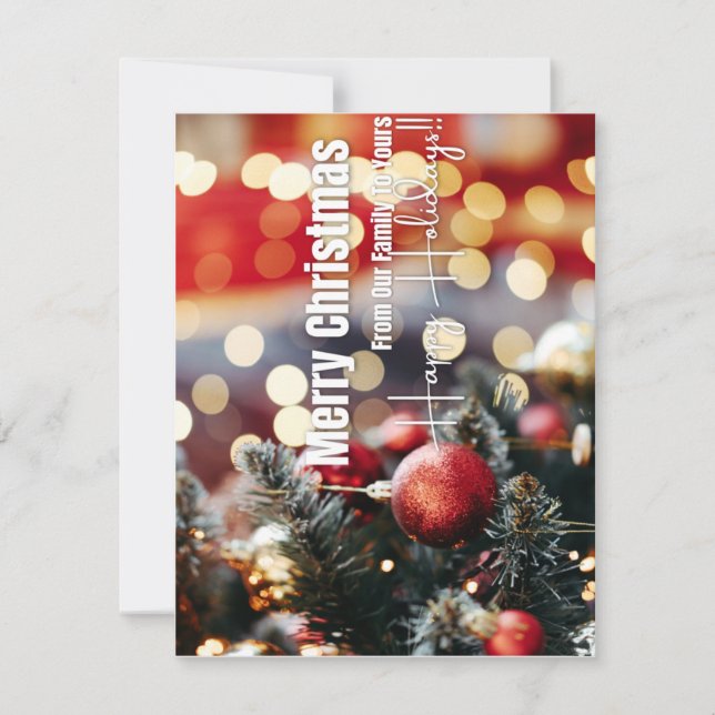 Merry Christmas From Our Family To Yours (Front)