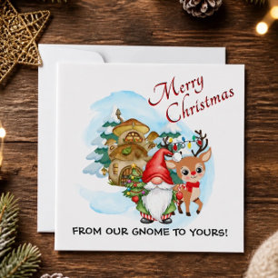 Merry Christmas from our Gnome to Yours Note Card