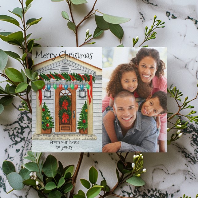 Merry Christmas From Our home Photo Template  (Creator Uploaded)