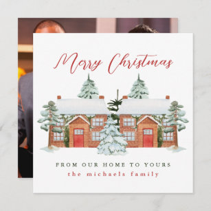 Merry Christmas from Our Home to Yours Photo Card