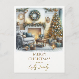 Merry Christmas From our Home to Yours Postcard