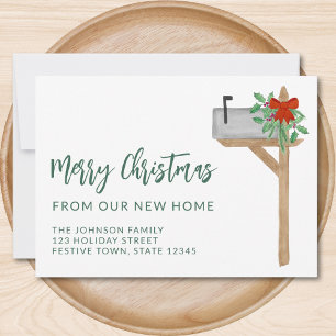 Merry Christmas From Our New Home Mailbox Announcement