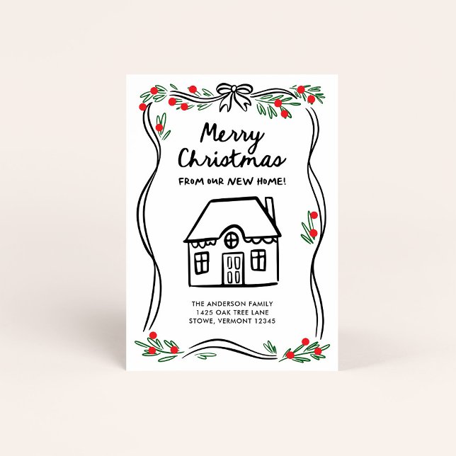 Merry Christmas from our New Home | Whimsical Holiday Card (Creator Uploaded)
