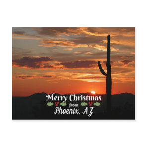 Merry Christmas from Phoenix, AZ Postcard