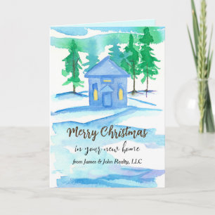 Merry Christmas From Realtor Business Name Card