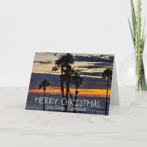 Merry Christmas from San Diego California Holiday Card