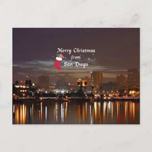 Merry Christmas from San Diego Postcard