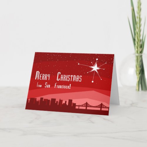 Merry Christmas From San Francisco Holiday Card