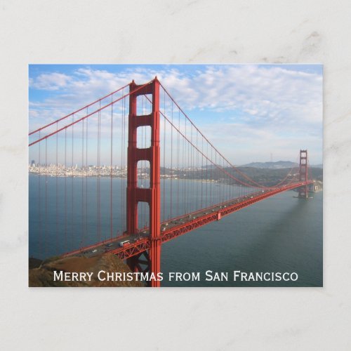 Merry Christmas from San Francisco Holiday Postcard