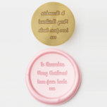 Merry Christmas From Santa Blush Pink Wax Seal Stamp<br><div class="desc">This is a personalized Christmas design in blush pink with script typography. This festive design has the message “To Alexandria Merry Christmas! Love from Santa xxx”. It is ready for you to personalize, with space for you to add your name. You can also change the holiday message and change who...</div>
