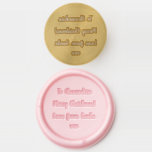 Merry Christmas From Santa Blush Pink Wax Seal Stamp<br><div class="desc">This is a personalized Christmas design in blush pink with script typography. This festive design has the message “To Alexandria Merry Christmas! Love from Santa xxx”. It is ready for you to personalize, with space for you to add your name. You can also change the holiday message and change who...</div>