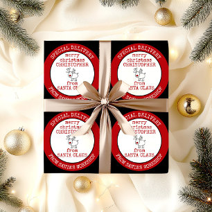 Merry Christmas from Santa Claus Custom Wrapping Paper