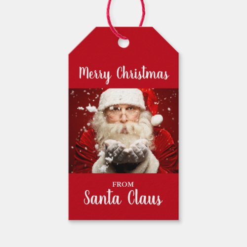 Merry Christmas From Santa Claus Gift Tags