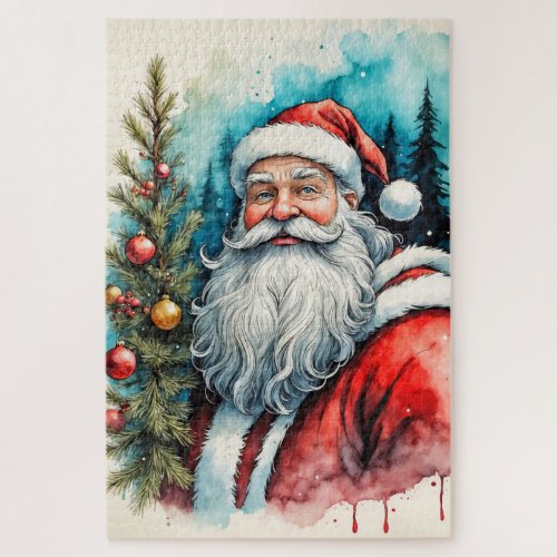 Merry Christmas From Santa Claus Jigsaw Puzzle