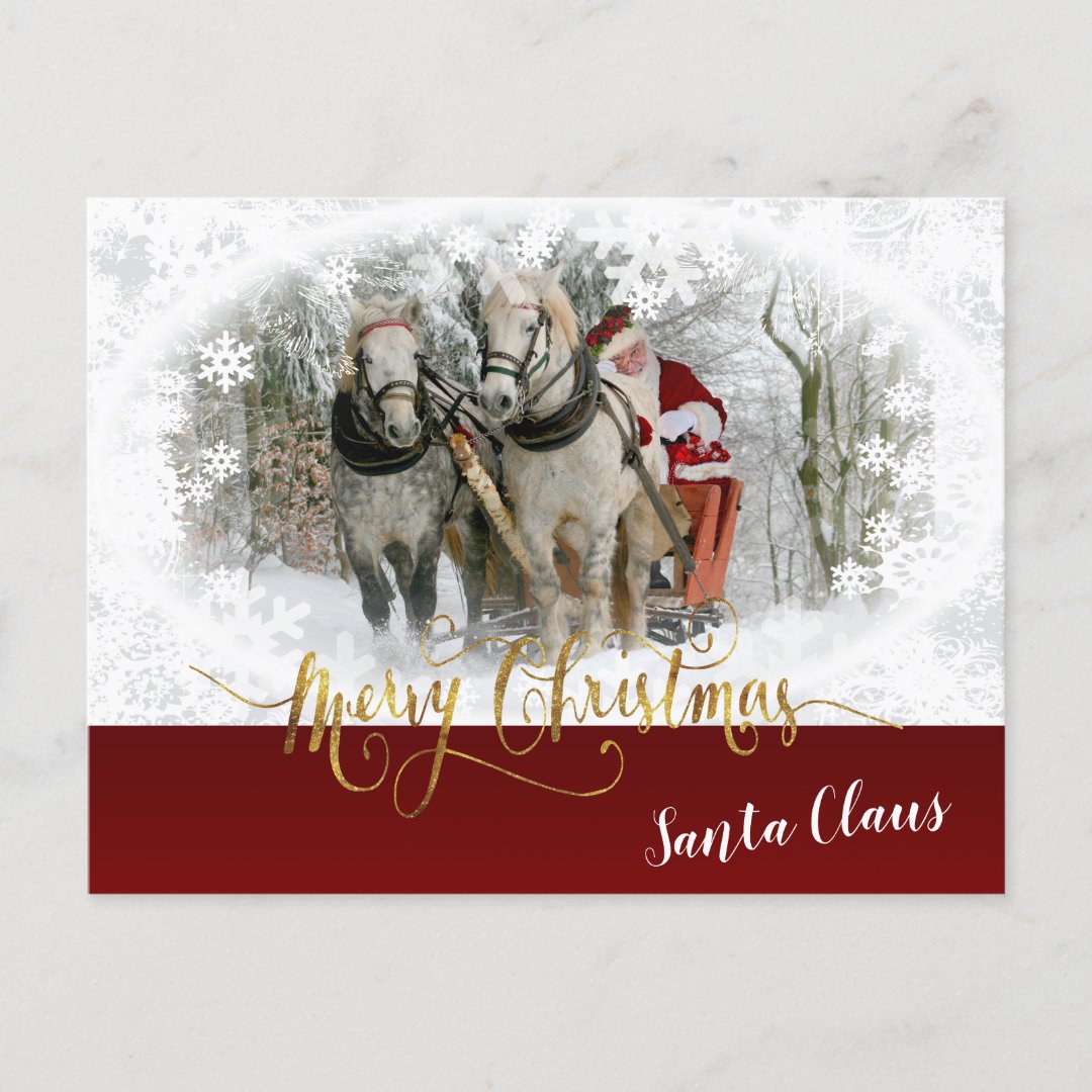 Merry Christmas From Santa Claus   Personalized Christmas Gift Sticker