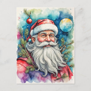Merry Christmas From Santa Claus Postcard
