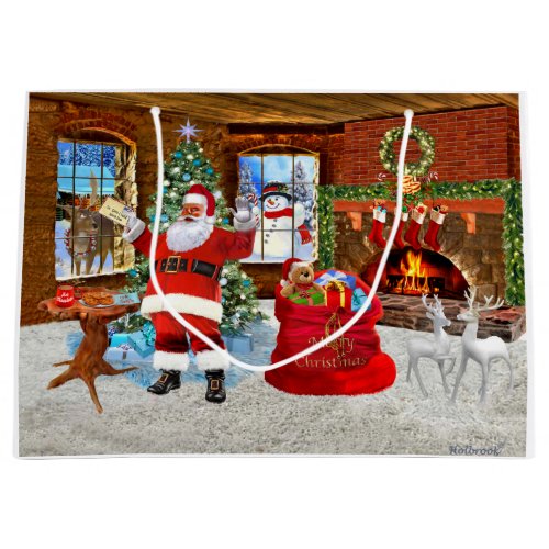 Merry Christmas from Santa Large Gift Bag